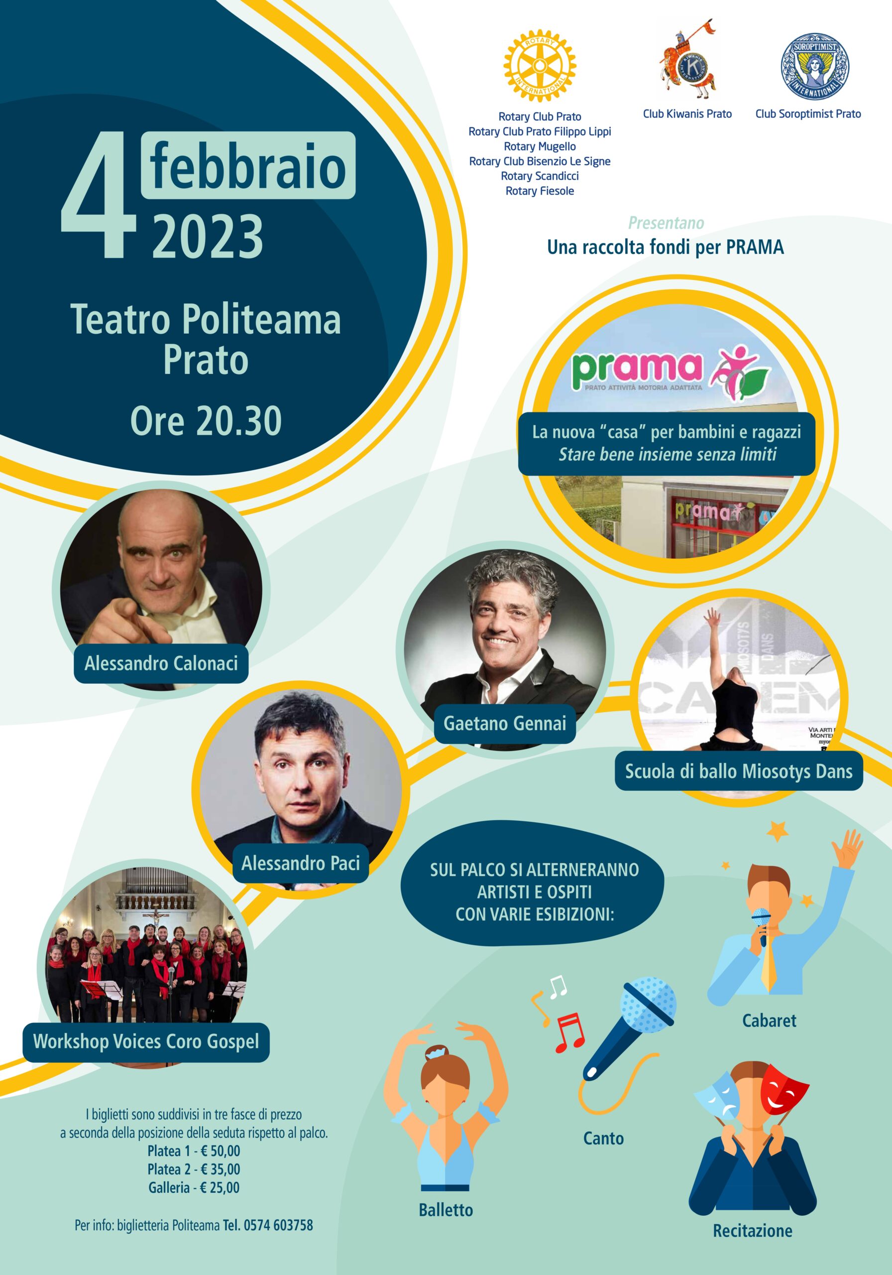 Spettacolo a favore di PRAMA