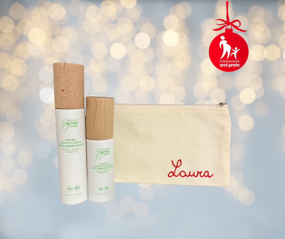 Beauty con set crema viso e siero Officina dei Saponi